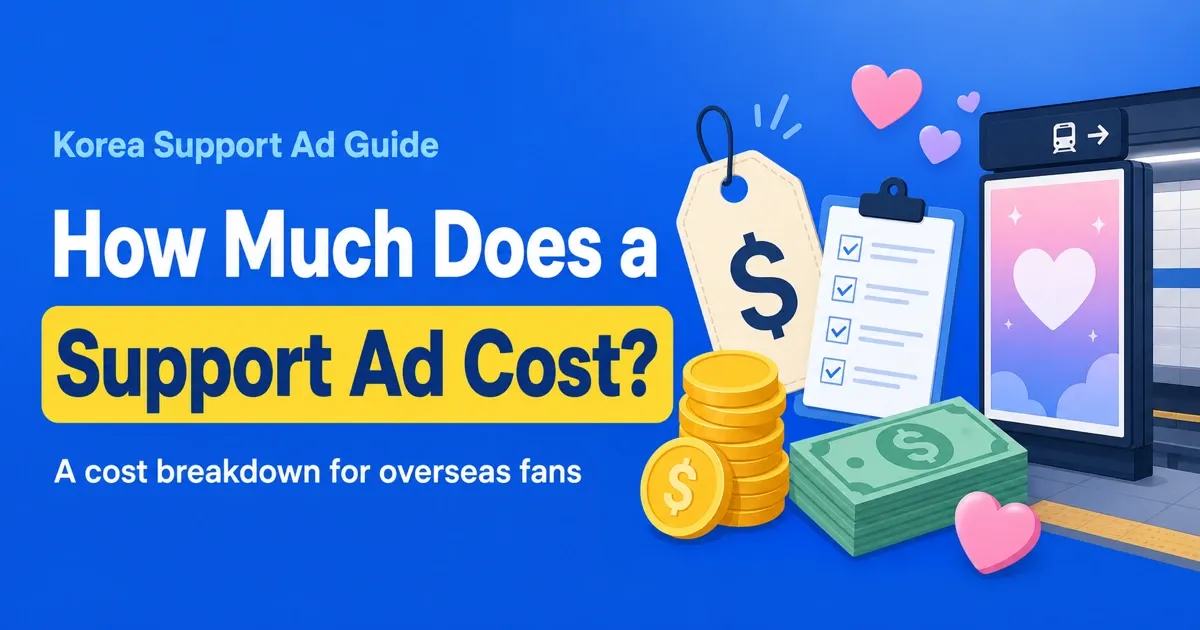 How Much Does a Support Ad in Korea Cost? A Cost Breakdown for Overseas Fans