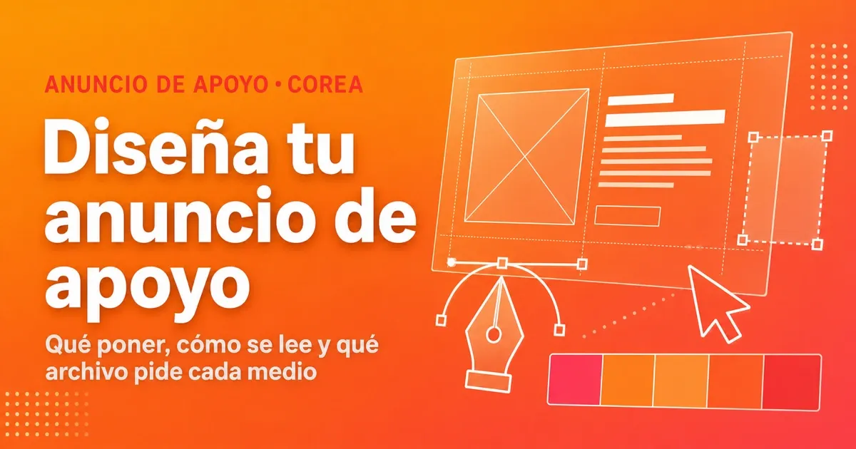 Cómo diseñar el anuncio de apoyo para tu bias en Corea: guía para principiantes