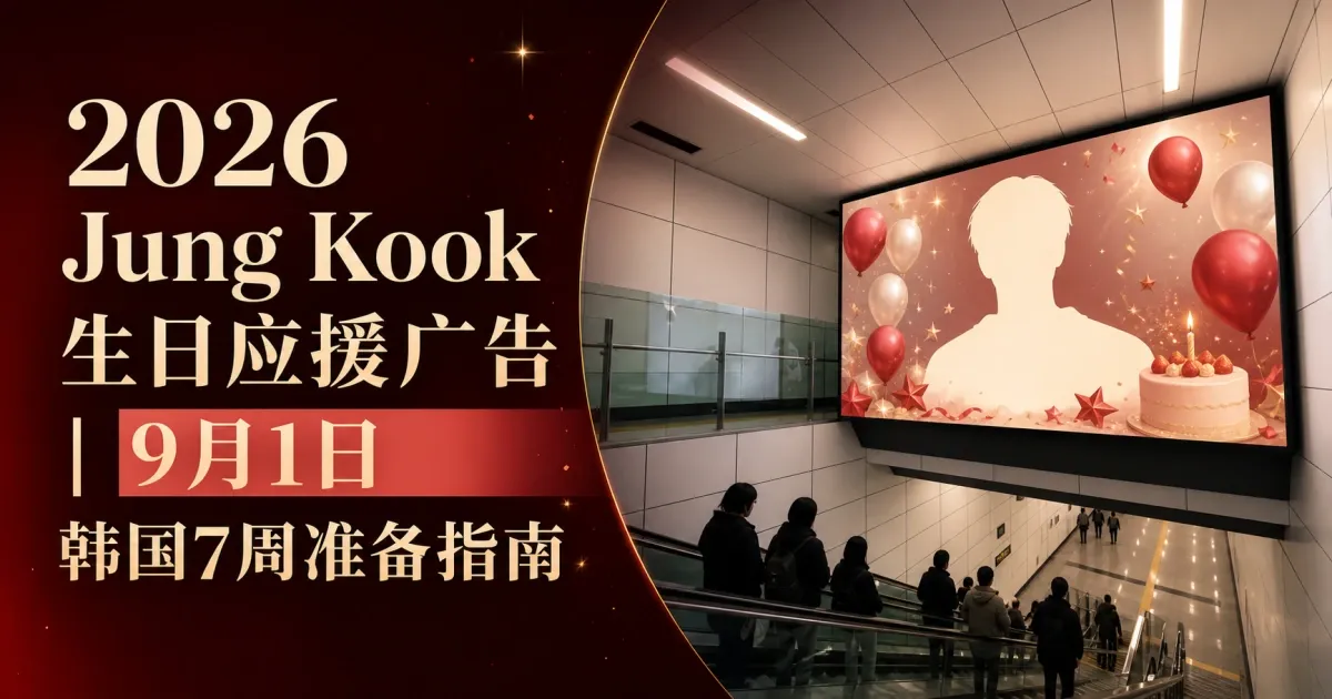 2026 Jung Kook生日应援广告|9月1日韩国7周准备指南