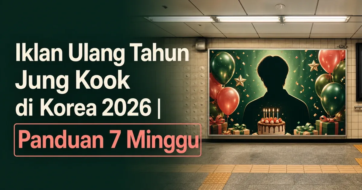 Iklan Ulang Tahun Jung Kook di Korea 2026 | Panduan 7 Minggu