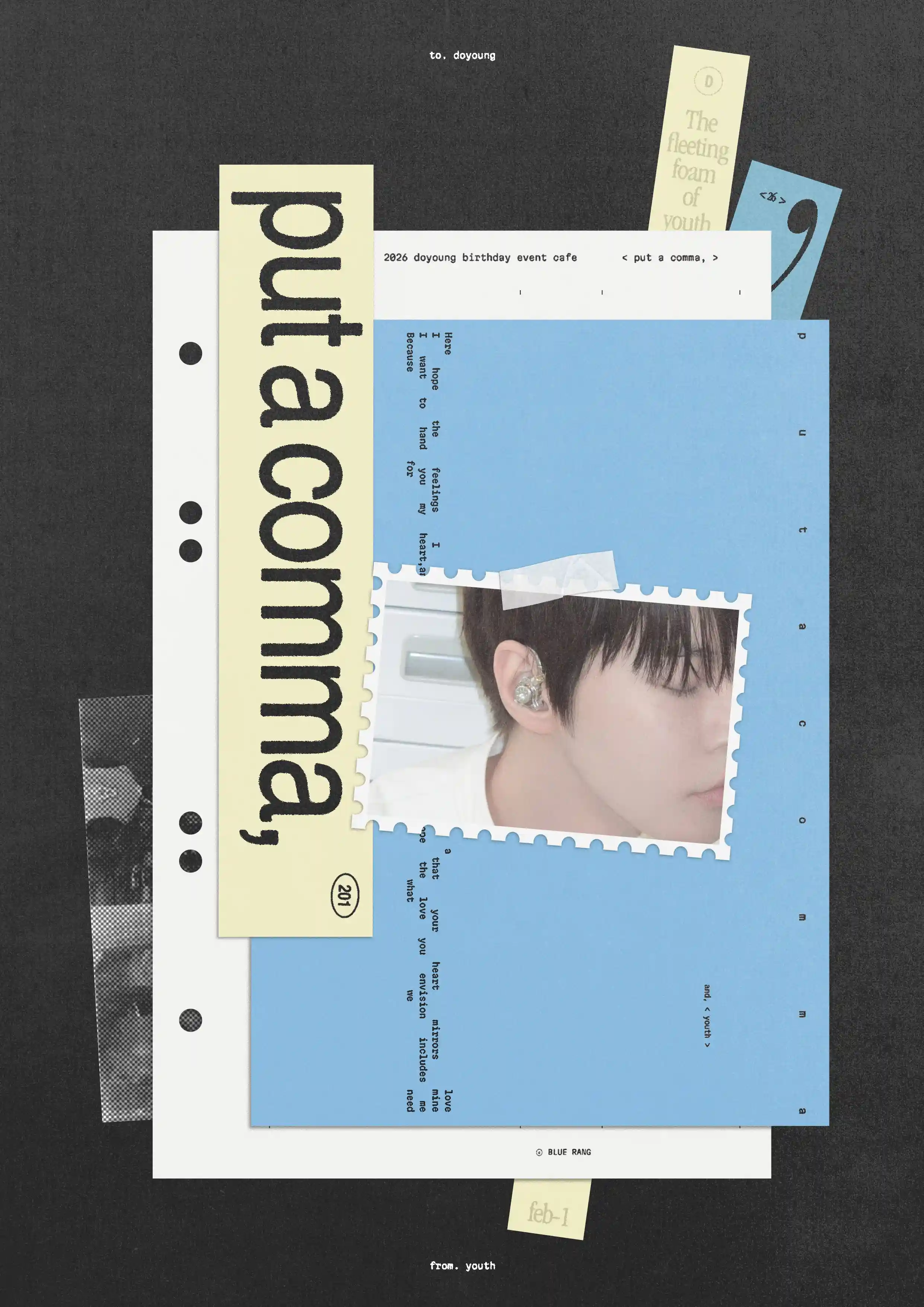 put a comma ,