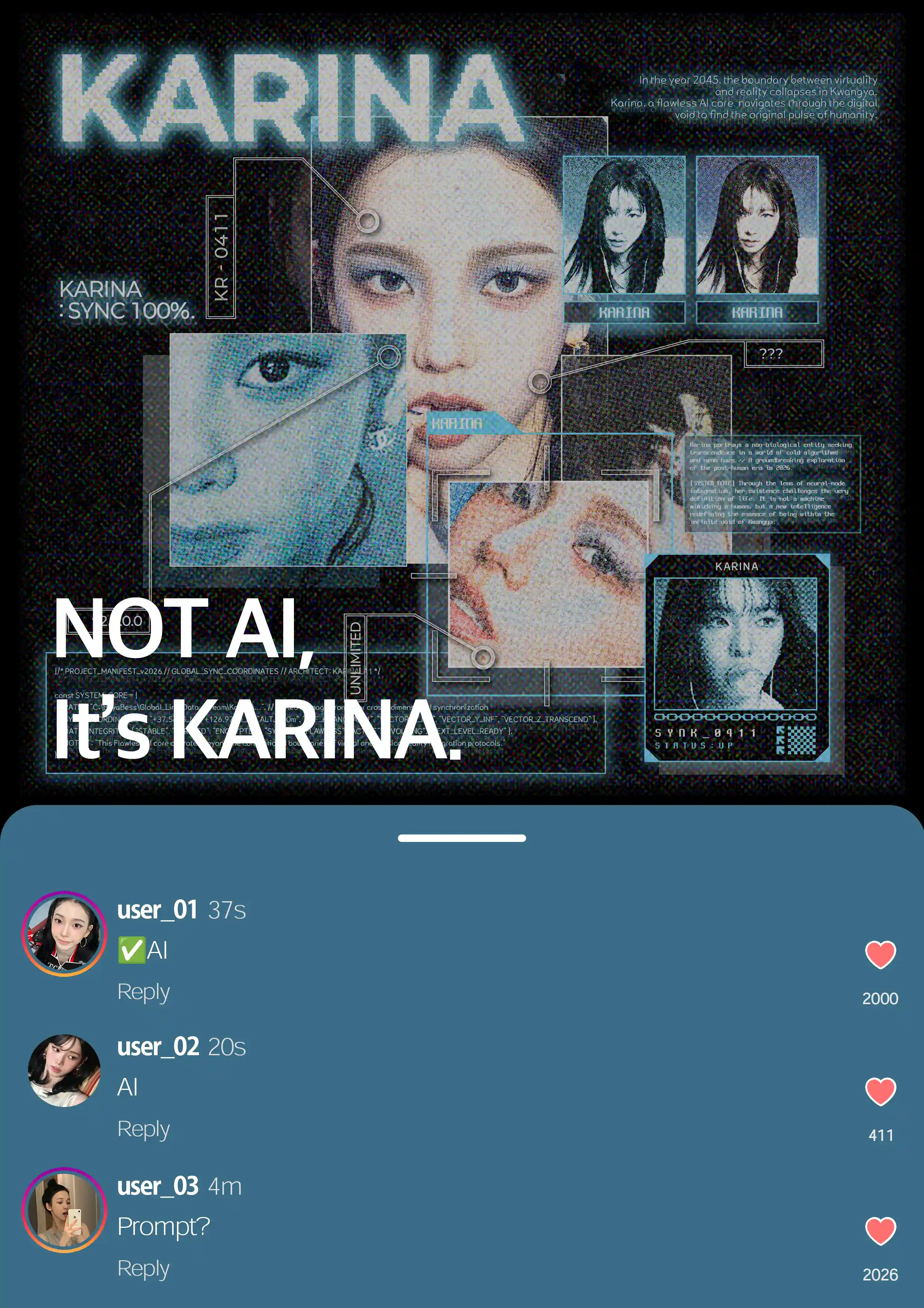 ✅NOT AI, It's KARINA.